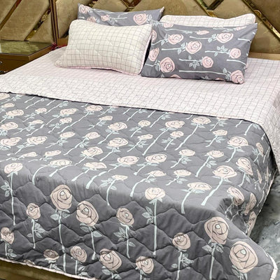 6 Pcs Cotton Printed Comforter set