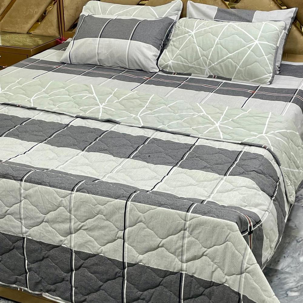 6 Pcs Cotton Printed Comforter set