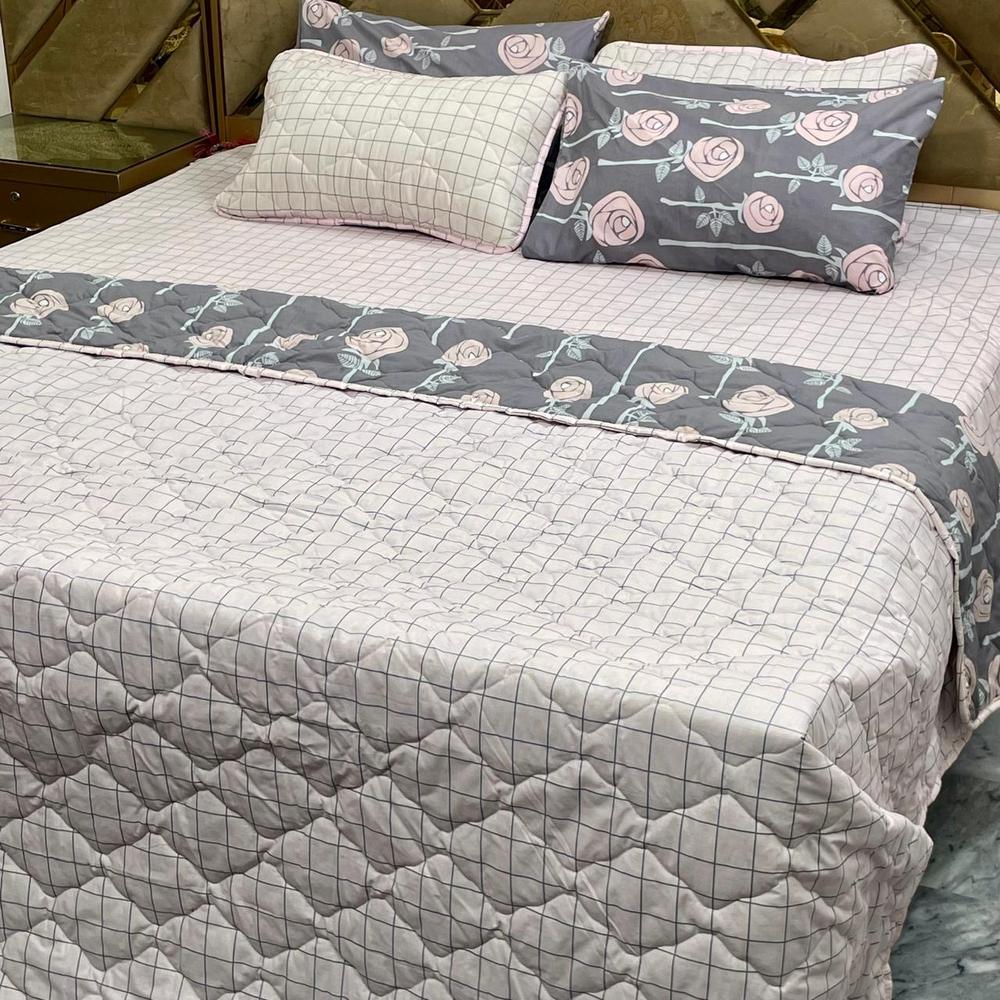 6 Pcs Cotton Printed Comforter set