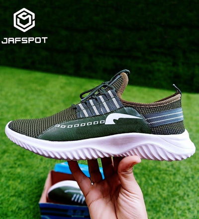 Jafspot Breathable Mesh Training Casual Sneakers Jf021 Green