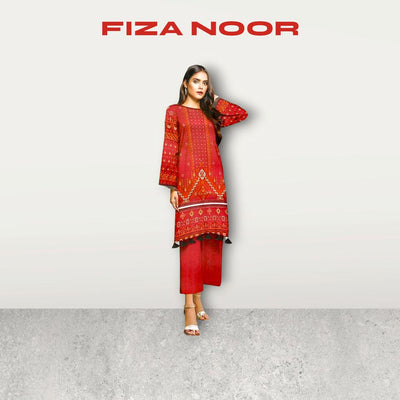 FIZA NOOR AREEJ  2 PCS DIGITAL PRINTED UNSTITCHED SUIT