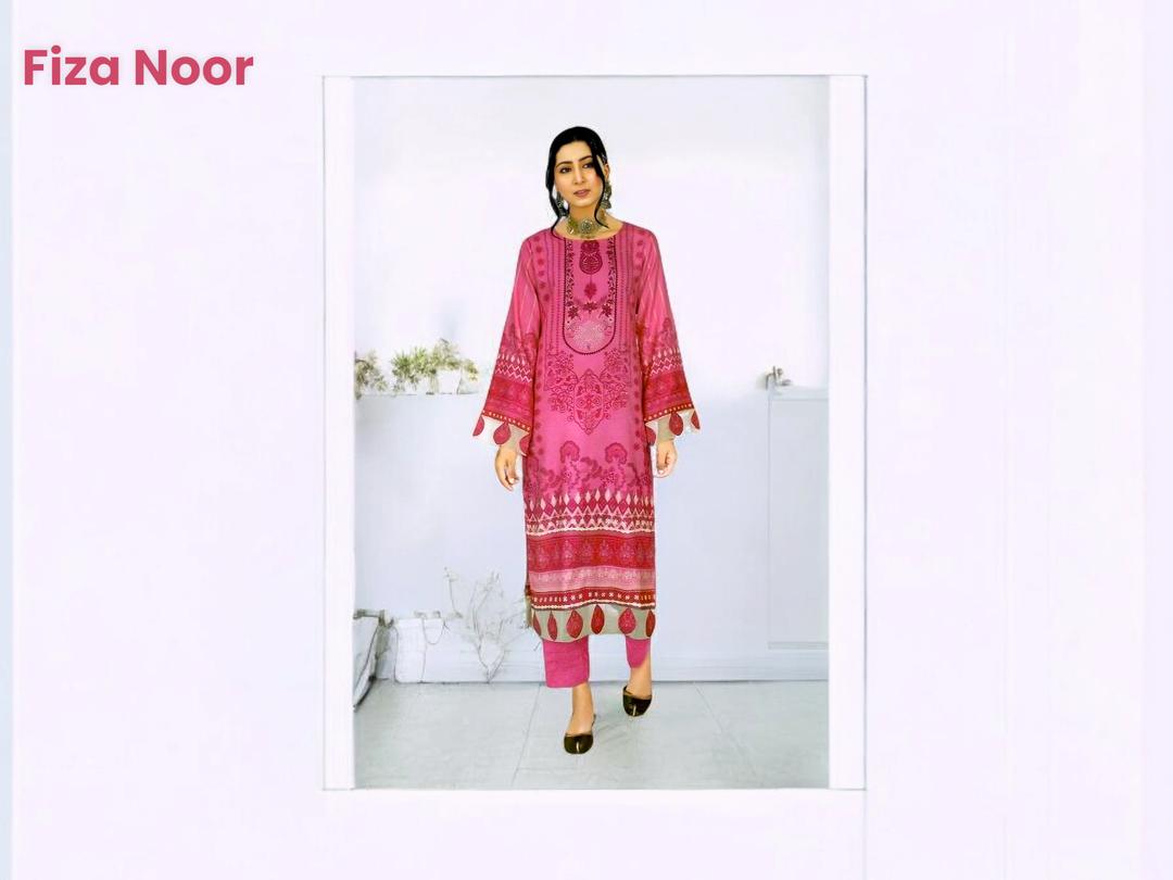 FIZA NOOR AREEJ  2 PCS DIGITAL PRINTED UNSTITCHED SUIT