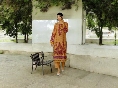 FIZA NOOR AREEJ  2 PCS DIGITAL PRINTED UNSTITCHED SUIT