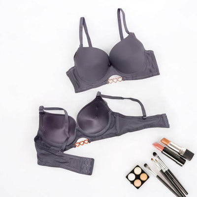 Silk Plain Comfortable And Lightweight Push Up Bra