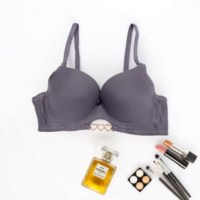 Silk Plain Comfortable And Lightweight Push Up Bra