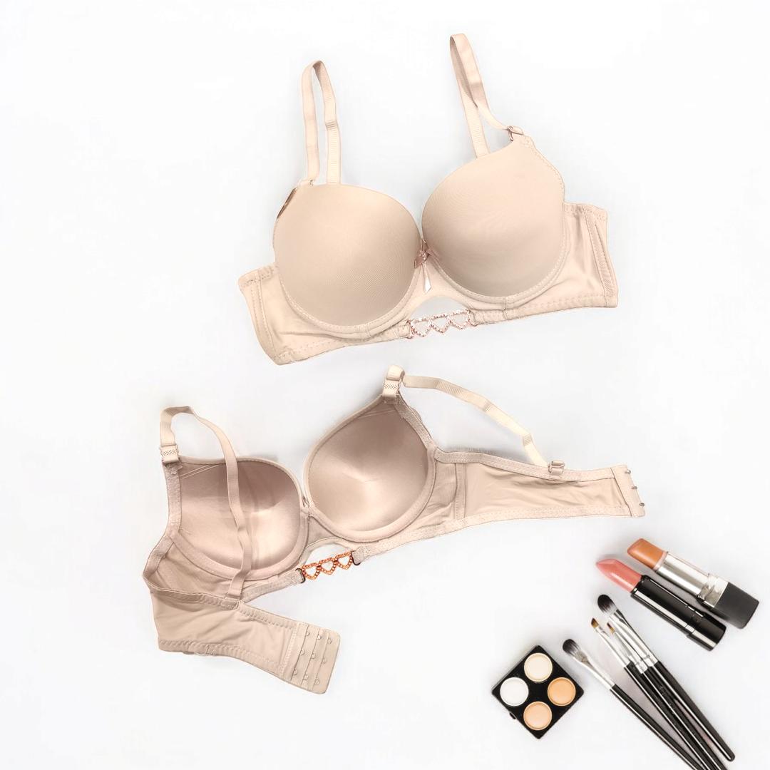 Silk Plain Comfortable And Lightweight Push Up Bra