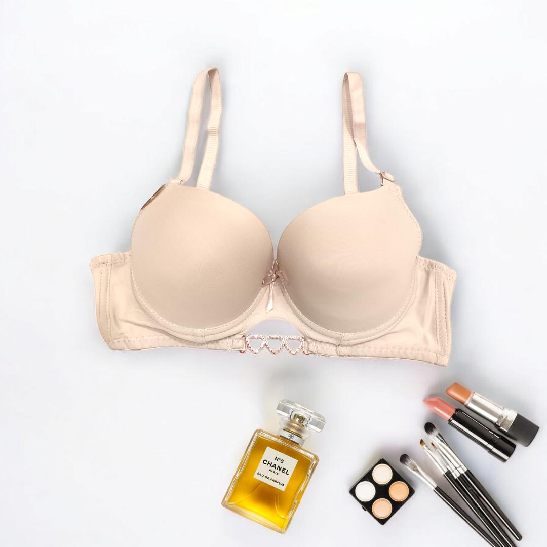 Silk Plain Comfortable And Lightweight Push Up Bra