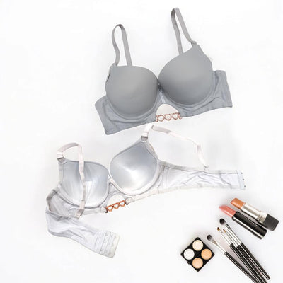 Silk Plain Comfortable And Lightweight Push Up Bra