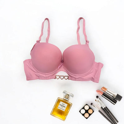 Silk Plain Comfortable And Lightweight Push Up Bra